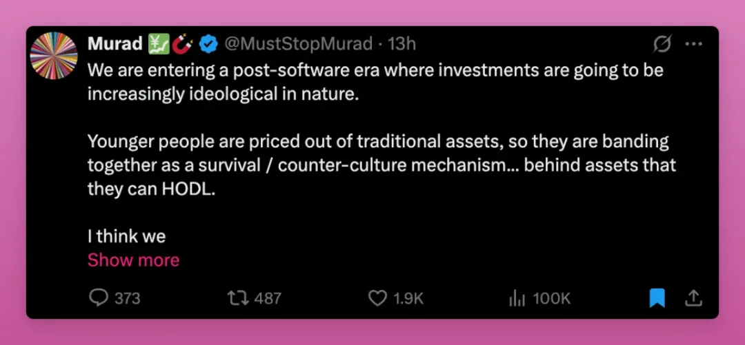 Murad's view on altcoins