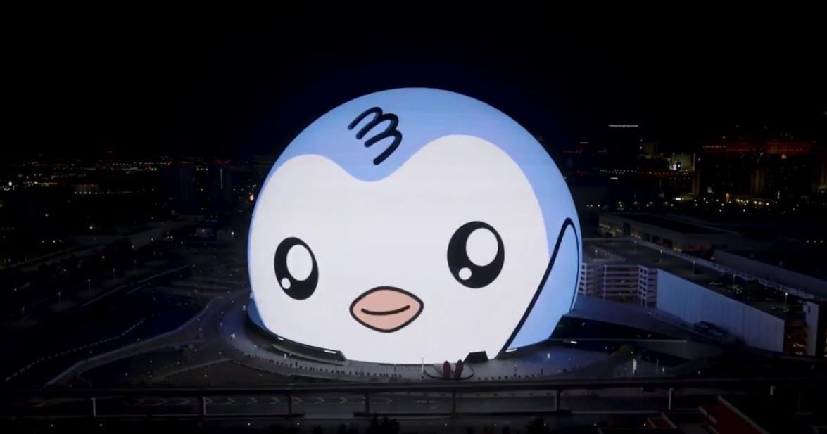 Sphere 上的 Pudgy Penguins 形象