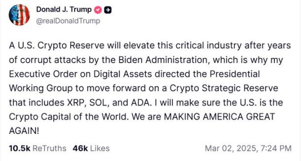 來源：唐納德·特朗普